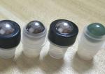 Screw Cap Roll On Perfume Bottles , Amber Green Red Metal Ball Roll On Bottles