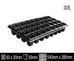 1.5inch Hole Germination Plastic Planting Trays Anti Aging 72 Cell Propagation