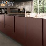 Stylish Kitchen Cabinet Furniture Set with Pull Down Basket and MDF Doors