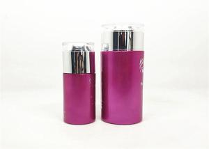 Wholesale Customized Pink Glass Lotion Jars , Luxury Empty Lotion Bottle With Plastic Lid from china suppliers