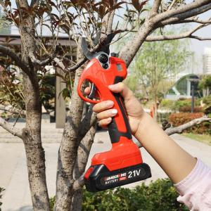 Wholesale Customized Professional 30mm Cordless Battery Operated Electric Pruning Shears Tree Branch Pruner from china suppliers