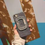TPU&Fiber Korea Style Frame Diamond Cell Phone Case Cover For iPhone 7 6s Plus