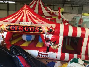 Wholesale Large Inflatable Fun City Cute Circus Clown Jumping House For Toddler from china suppliers