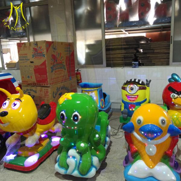 Hansel amusement swing kids coin operated game machine ride on motor