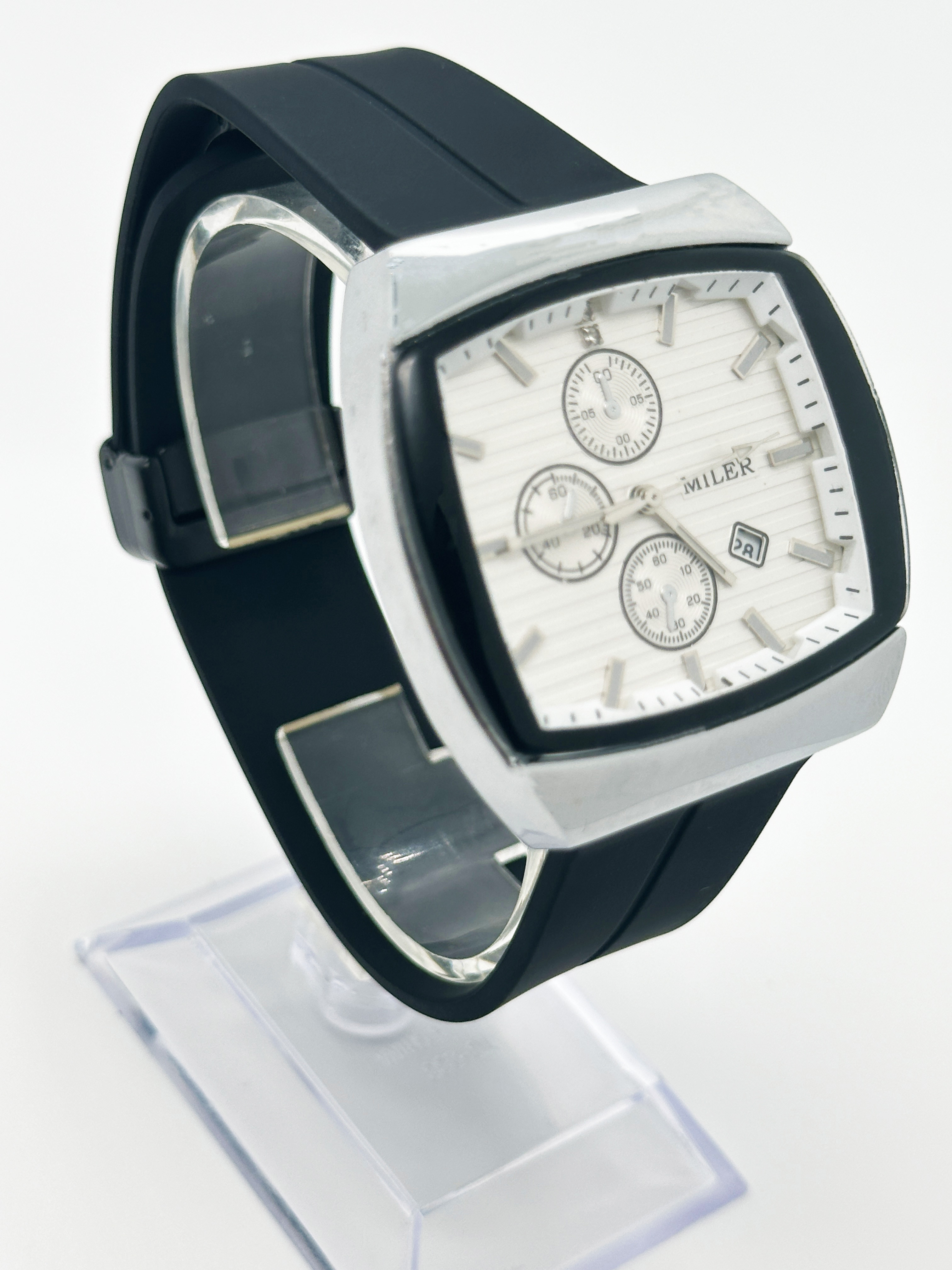 Water Resistant Men's Silicone Watches Quartz Movement Custom Logo