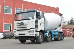 Wholesale J6P 375HP 8X4 Fully Floating Flat Top Half Displacement 7.86m³ FAW Jiefang Concrete Mixer Truck from china suppliers