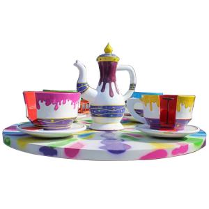 Wholesale Movable Teacup Amusement Ride 6 Cups Load 24 Seats Diameter 6m from china suppliers