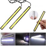Daytime Drl Led Headlight Emergency Warning Car Running Cob Strip Light