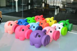 Wholesale 12cm Length Colorfull Piggy Bank Money Box With Mouth Open , Cute Piggy Banks For Adults from china suppliers