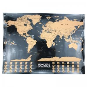 China Potable Offset Printing Scratchable Map Of The World on sale