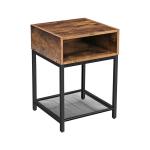 Small Nightstands, Industrial Bedside Table, Nightstands for Bedroom, ULET46X