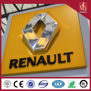 Wholesale Outdoor LED Illuminated 3D Laser Electroplating Chrome auto signage from china suppliers