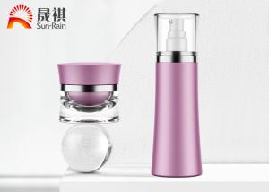 China Cosmetic Pump EDM Face Lotion Bottle And Cream Jar Acrylic Double Wall Waist on sale