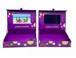 4.5/5/7/10.1 inch LCD video gift box, custom print video packaging gift box for