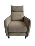 Single Push Back Recliner Chairs Great Comfortable fabric Living Room Sofa Style