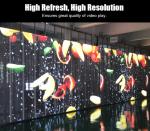 Outdoor P7.8-7.8 video transparent led screen , 4500Cd brightness 4G, WI-FI