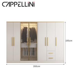 Wholesale Multispace Bedroom Sets Furniture Storage Wardrobe With Mirror Hinged Door from china suppliers