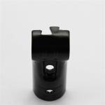 Black JY-1 Metal Pipe T Connector 27.8mm Dia PC Metal Joint Series
