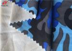 Sports Wear Weft Knitted Fabric Printed 4 Way Lycra Fabric For Swimwear Trunks