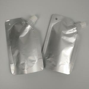 China Aluminum Spout Pouch Stand Up Essential Oil Packaging Liquid Packaging Bag - Aluminum Spouted Water Spouch Wine Bag on sale