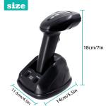 433MHZ Laser Wireless Barcode Scanner Transmitting Distance 50 - 300 Meters
