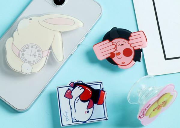 Air bag bracket Creative cartoon telescopic custom mobile phone sticker acrylic