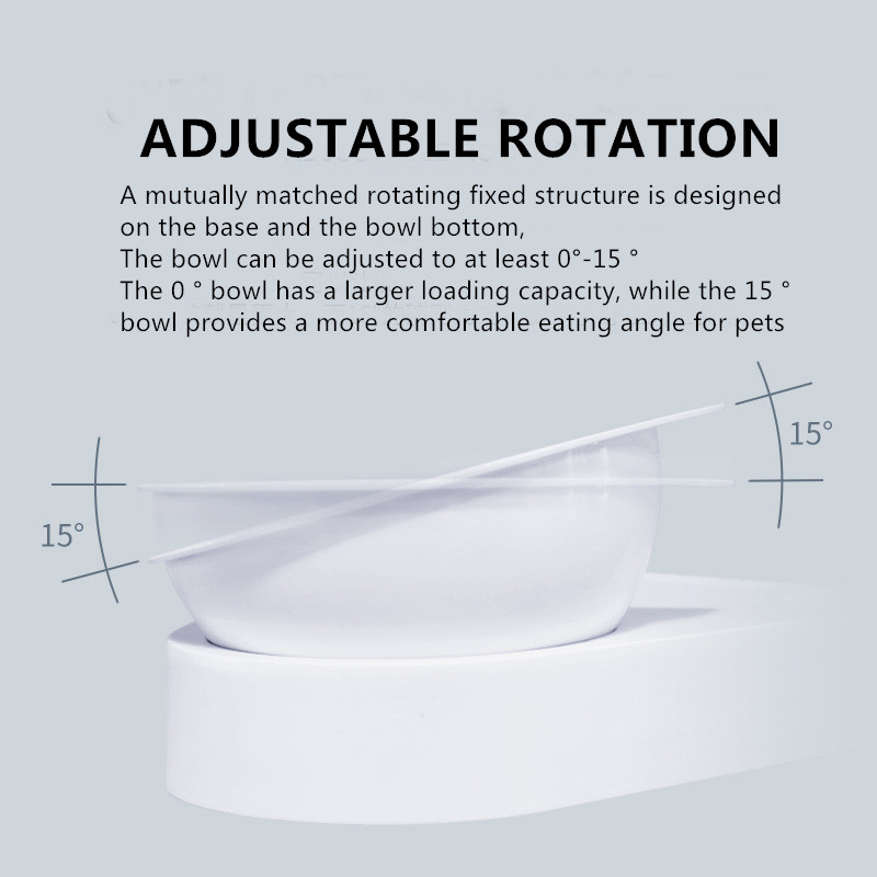 Self Feeding Raised Dog Bowls For Small Dogs Adjustable Non Spill