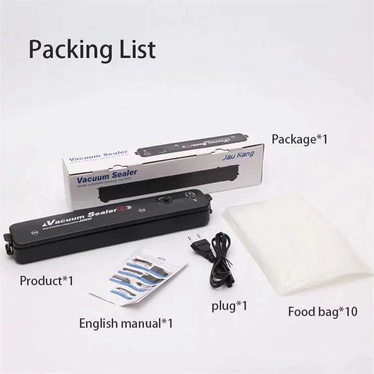 Convenient Household Food Packaging Vacuum Sealer with 10 Bags and 1.5 KG Capacity