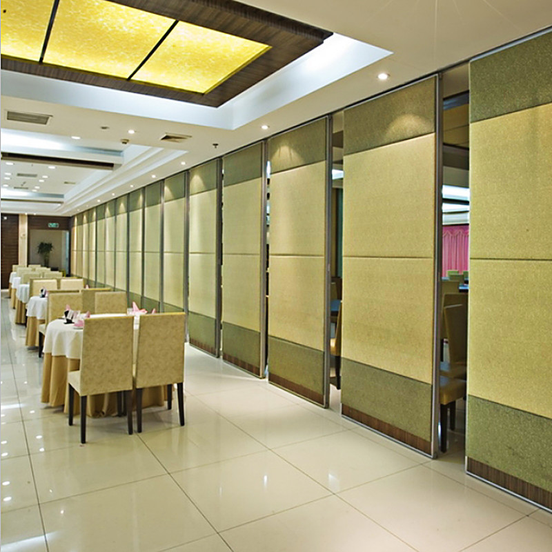 Hanging System Folding Partition Walls Aluminum Soundproof Movable Wall For Dining Room
