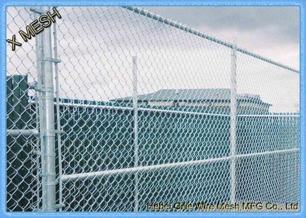 9 Gauge Aluminum Coated Steel Chain Link Fence Privacy Fabric for Commercial