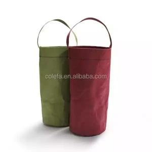 Wholesale Washable Kraft Paper Single Wine Bottle Bag Thermal / Tear Resistant Portable Waterproof from china suppliers