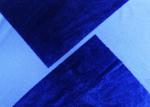 250GSM Plush Toy Fabric / Soft Plush Textile Warp Knitted Royal Blue Color