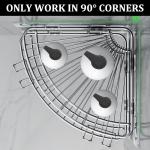 Shower Caddy Stainless Steel with Hooks Wall Mounted Bathroom Shelf Storage