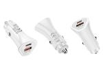 Dual Port USB C PD QC 3.0 38W Fast Car Charger Adapter DC12V Input