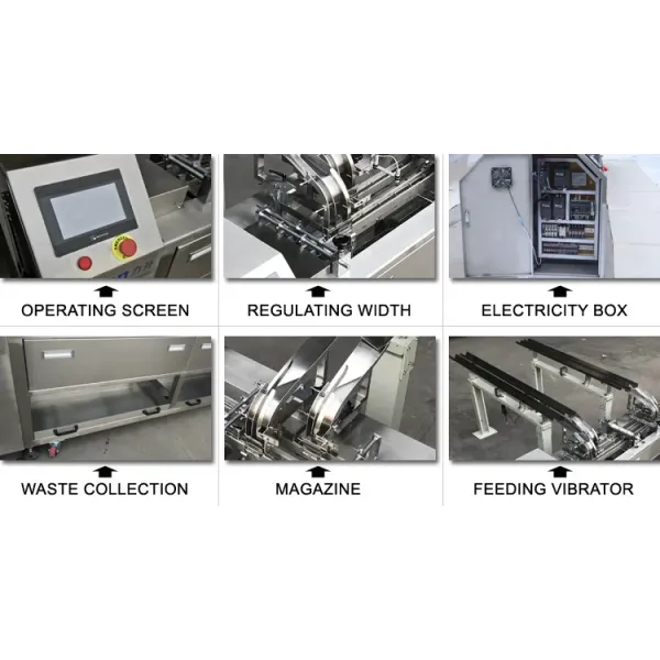 Chocolate Flavor Cream Biscuit Sandwich Machine with Pile Biscuit Packing Machine