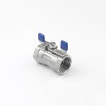 1PC Ball Valve Butterfly Type in 304/316 Stainless Steel with Thread Connection
