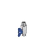 Stainless Mini Ball Valve NPT Male X Male Thread Butterfly Handle Manual Driving