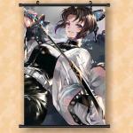 Custom Canvas Manga Wall Art Banner Cartoon Hanging Chainsaw Man Flag