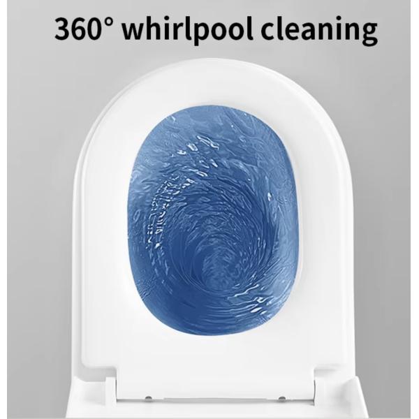 One Piece Ceramic WC Toilet with Siphon Jet Flushing and Dual-Flush for Modern Bathrooms
