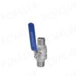 Customized Support Stainless Steel Water Treatment Male to Male Thread 2PC Ball