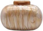 Acrylic Evening Clutch Bag for Women Shell Shape Shoulder Crossbody Bag Glitter