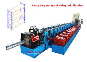 Wholesale Storage Rack Roll Forming Machine , Heavy duty storage shelving up right Machine from china suppliers