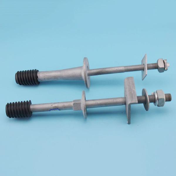Long Shark / Short Shark Forged steel Crossarm Insulator Pin with Nylon thread