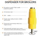 ABS Plastic Quail Lubing Cup Drinker Chicken Watering Nipple System
