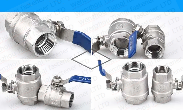 Stainless Steel 304 316 Ball Valve CF8M CF8 NPT BSPT Thread 1pc for Diaphragm Structure and Industrial Black