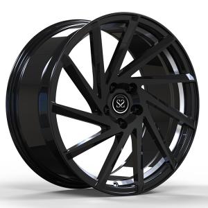 Wholesale 19 Inch Staggered Black 1 PC Forged Aluminium Wheels For Lamborghin Hurucan from china suppliers