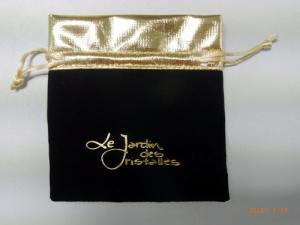 Wholesale BRC 12.5cm Jewelry Drawstring Pouch Mini Small Black Velvet Bags RoHS Custom Printed from china suppliers
