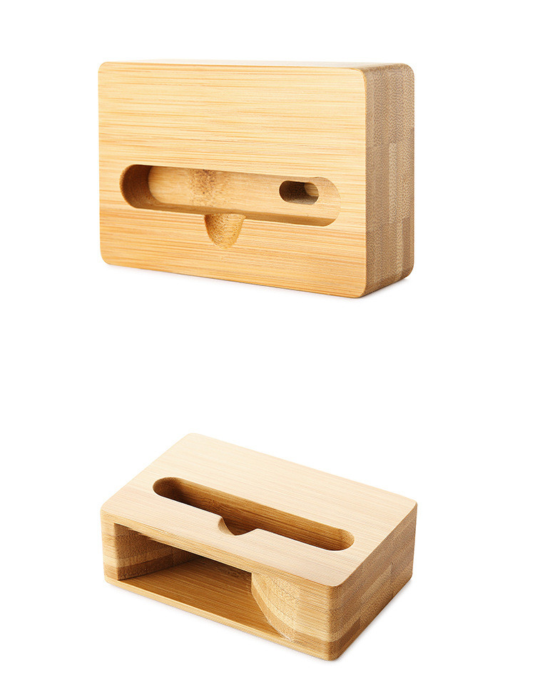 Carbonized bamboo phone stand with a Physical loudspeaker for iphoneX 8plus for samsung note8 S8