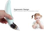 Electric Automatic Nose Cleaner Baby Nasal Aspirator 2 Sizes of Silicone Tips