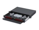 19" fiber patch panel enclosure 12/24 Ports SC/LC/FC/ST